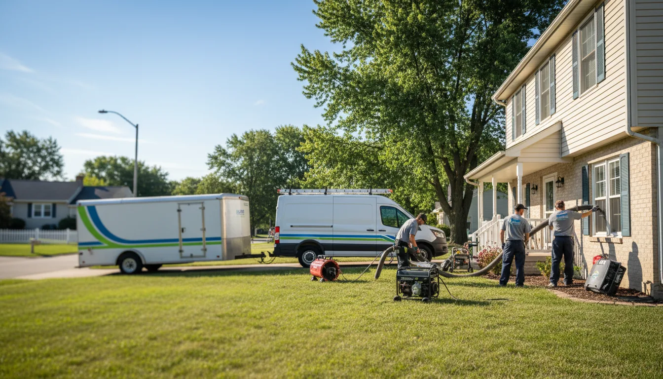 Flooded Basement Restoration And Cleanup With Repair in Lidderdale, IA near me